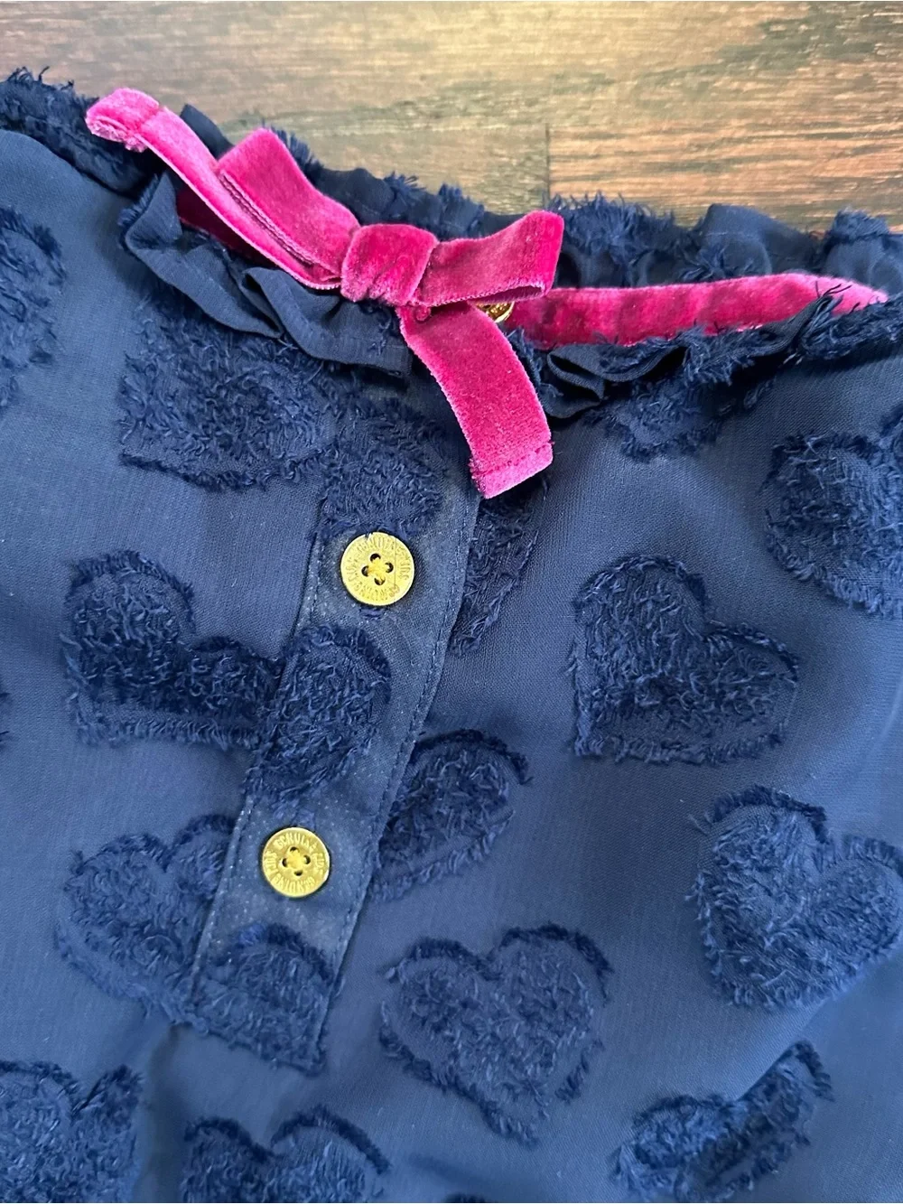 Osh Kosh ruffled heart dress, size 4T